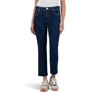 Kut from the Kloth Straight-Leg Jeans in Deep Indigo